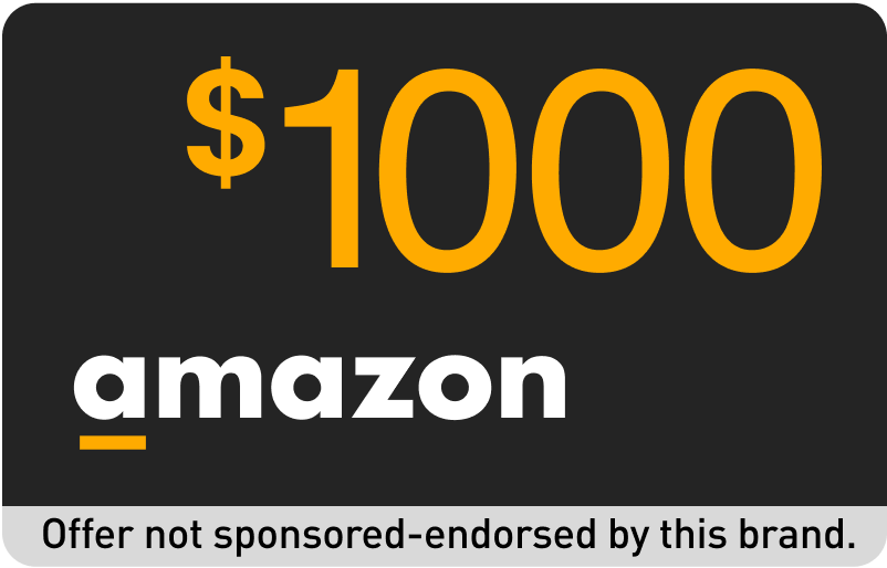 $1,000 Amazon gift card reward